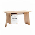 Wooden writing desk with modern design two drawers and cable management 120 x 60 x 75cm